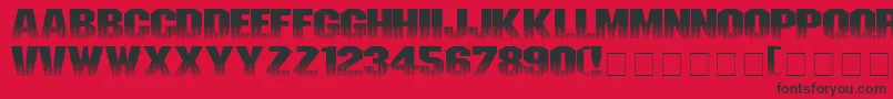 Invisiblekiller Font – Black Fonts on Red Background