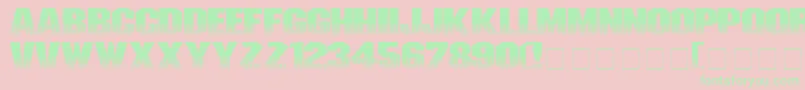 Invisiblekiller Font – Green Fonts on Pink Background