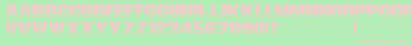 Шрифт Invisiblekiller – розовые шрифты на зелёном фоне