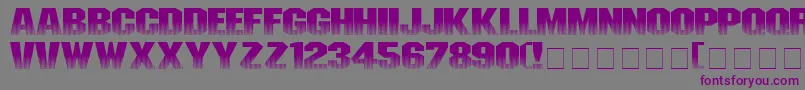 Шрифт Invisiblekiller – фиолетовые шрифты на сером фоне
