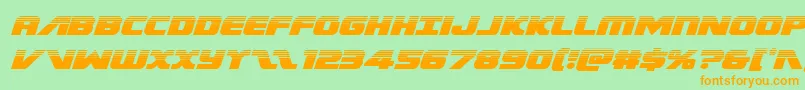 More about Federalescorthalfital Font Federalescorthalfital Font – Orange Fonts on Green Background