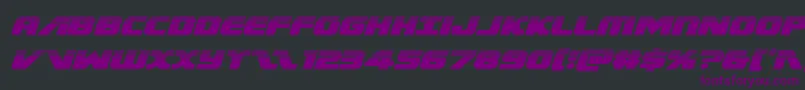 Federalescorthalfital Font – Purple Fonts on Black Background