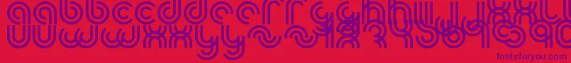 Yum Font – Purple Fonts on Red Background