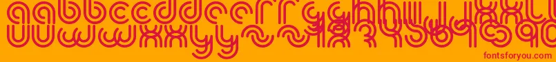 Yum Font – Red Fonts on Orange Background