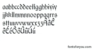 GaeliccondensedRegular font – frisian Fonts