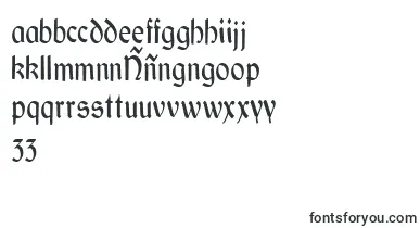 GaeliccondensedRegular font – filipino Fonts