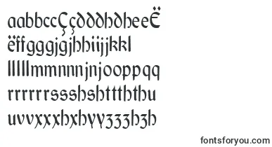 GaeliccondensedRegular font – nyanja Fonts