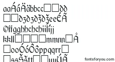 GaeliccondensedRegular font – slovak Fonts