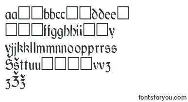GaeliccondensedRegular font – lithuanian Fonts