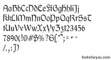 GaeliccondensedRegular font – Fonts for Designers