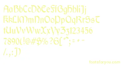 GaeliccondensedRegular font – Yellow Fonts