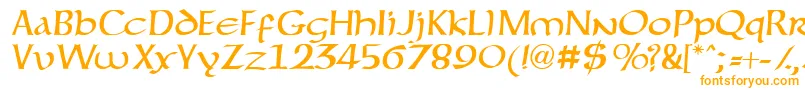 Forgottenuncial Font – Orange Fonts on White Background