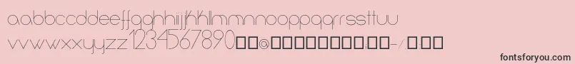 Infinita Font – Black Fonts on Pink Background