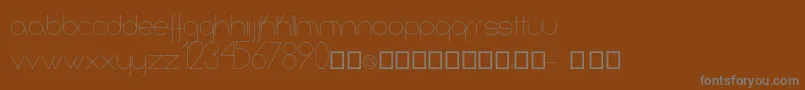 Шрифт Infinita – серые шрифты на коричневом фоне
