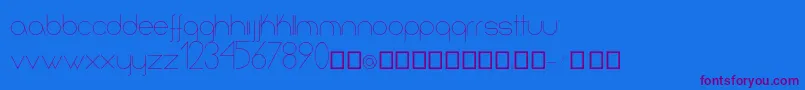 Infinita Font – Purple Fonts on Blue Background