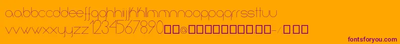 Infinita Font – Purple Fonts on Orange Background