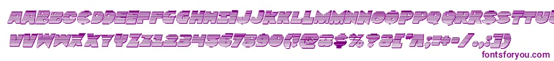 Zounderkitechromeital Font – Purple Fonts on White Background