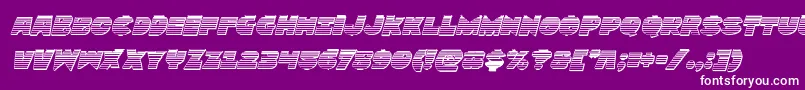 Zounderkitechromeital Font – White Fonts on Purple Background