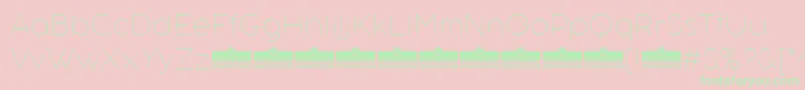 AristotelicaTextThinTrial Font – Green Fonts on Pink Background