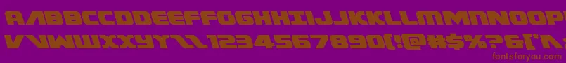 Federalescortleft Font – Brown Fonts on Purple Background