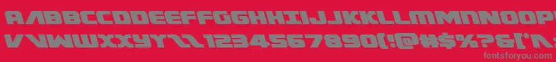 Federalescortleft Font – Gray Fonts on Red Background