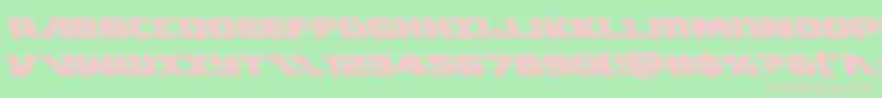 Federalescortleft-fontti – vaaleanpunaiset fontit vihreällä taustalla