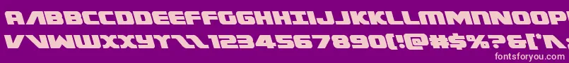 Weitere Informationen zur Federalescortleft-Schriftart Federalescortleft-Schriftart – Rosa Schriften auf violettem Hintergrund