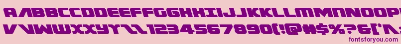 Federalescortleft Font – Purple Fonts on Pink Background