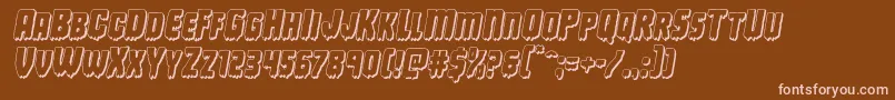 Deathblood3Dital Font – Pink Fonts on Brown Background