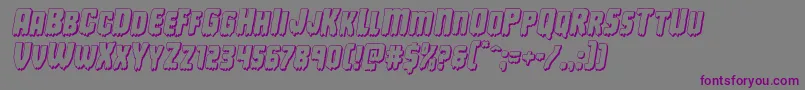 Deathblood3Dital Font – Purple Fonts on Gray Background