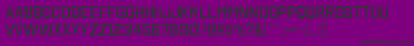 フォントOctinvintageargBold – 紫の背景に黒い文字