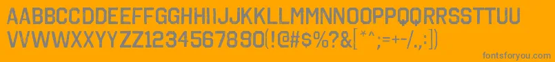 OctinvintageargBold Font – Gray Fonts on Orange Background