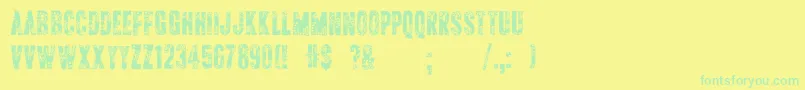 More about ApAppliqueStitched Font ApAppliqueStitched Font – Green Fonts on Yellow Background