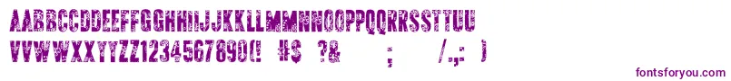 ApAppliqueStitched Font – Purple Fonts on White Background