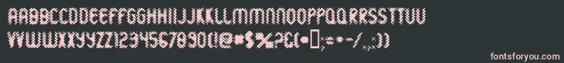 Wildsewe Font – Pink Fonts on Black Background