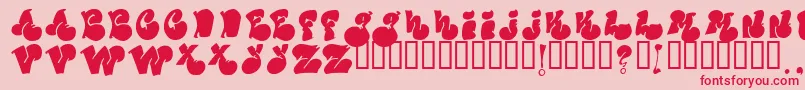 Politicalfill Font – Red Fonts on Pink Background