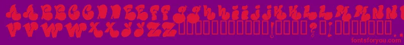 Politicalfill Font – Red Fonts on Purple Background