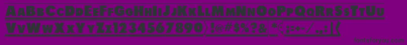 ShadowTag Font – Black Fonts on Purple Background