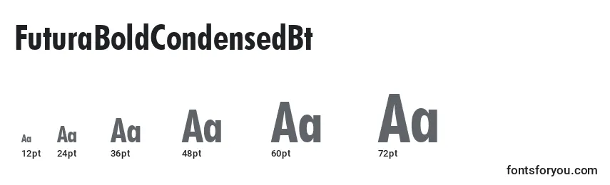 Размеры шрифта FuturaBoldCondensedBt