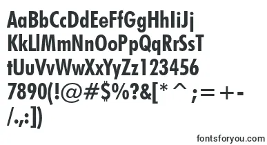  FuturaBoldCondensedBt font