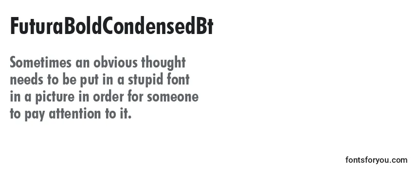 FuturaBoldCondensedBt-fontti