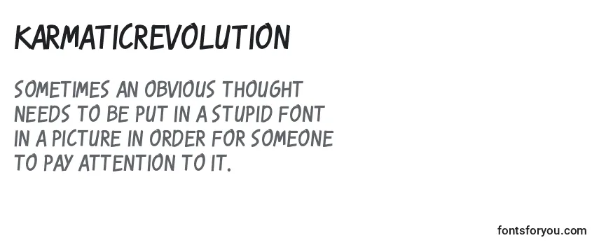 KarmaticRevolution Font