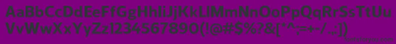 ReganExtrabold Font – Black Fonts on Purple Background