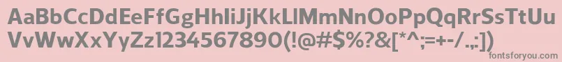 Шрифт ReganExtrabold – серые шрифты на розовом фоне