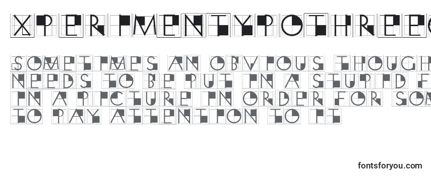 XperimentypothreeCrazy Font