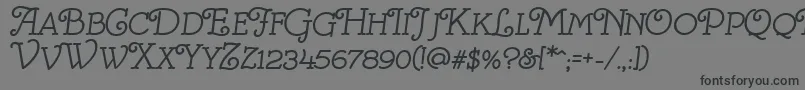 VillaAvgustina Font – Black Fonts on Gray Background