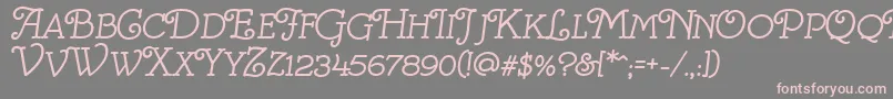 VillaAvgustina Font – Pink Fonts on Gray Background