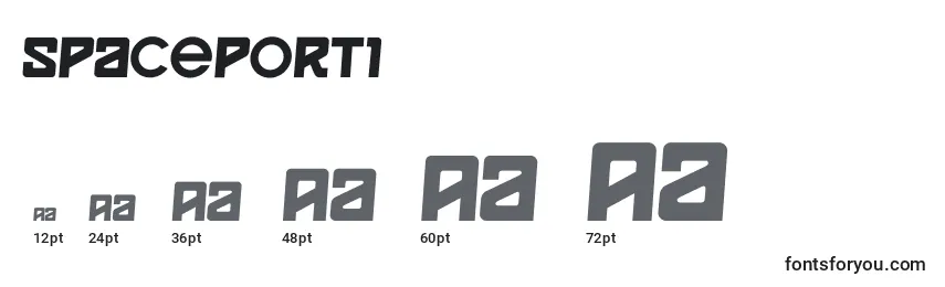 Spaceport1 Font Sizes