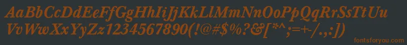 Подробнее о шрифте Baskerville ffy Шрифт Baskerville ffy – коричневые шрифты на чёрном фоне