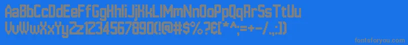 HannoverMesseSans Font – Gray Fonts on Blue Background